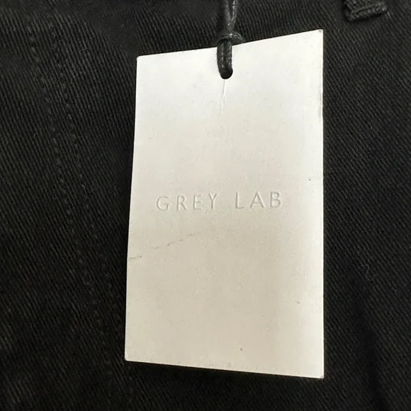 Grey Lab Los Angeles Anthropologie Asymmetrical Black Jeans New with Tags 32 - Picture 3 of 9